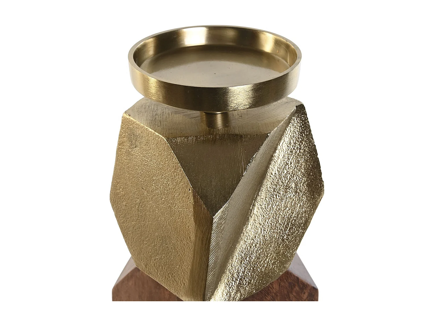 PORTAVELA ALUMINIO MANGO 10X10X40,5 DORADO