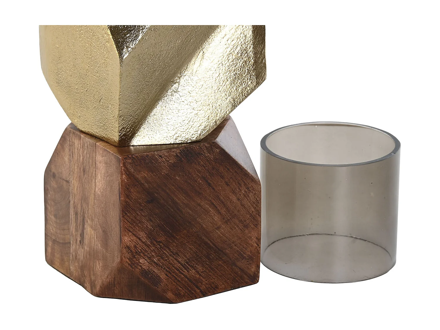 PORTAVELA ALUMINIO MANGO 10X10X40,5 DORADO