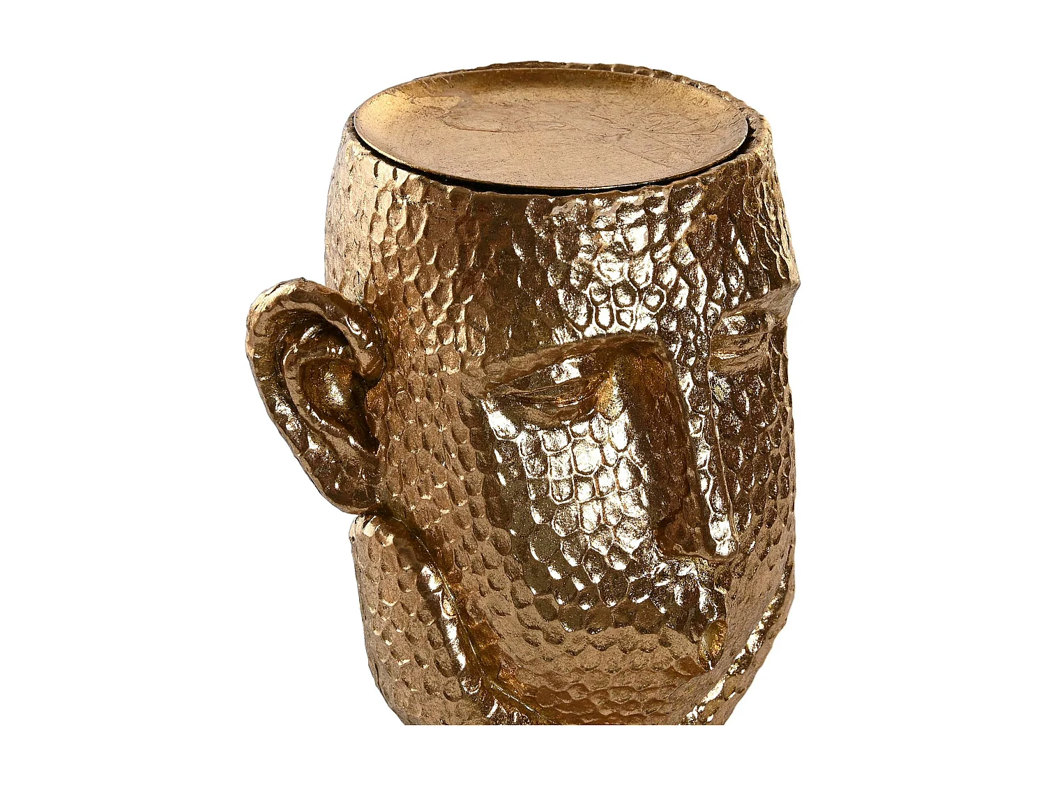 PORTAVELA RESINA 18X13,5X31,5 PERSONA DORADO