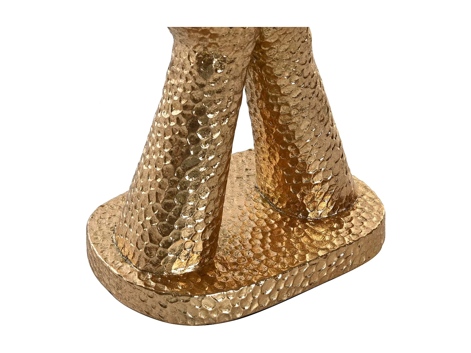 PORTAVELA RESINA 18X13,5X31,5 PERSONA DORADO