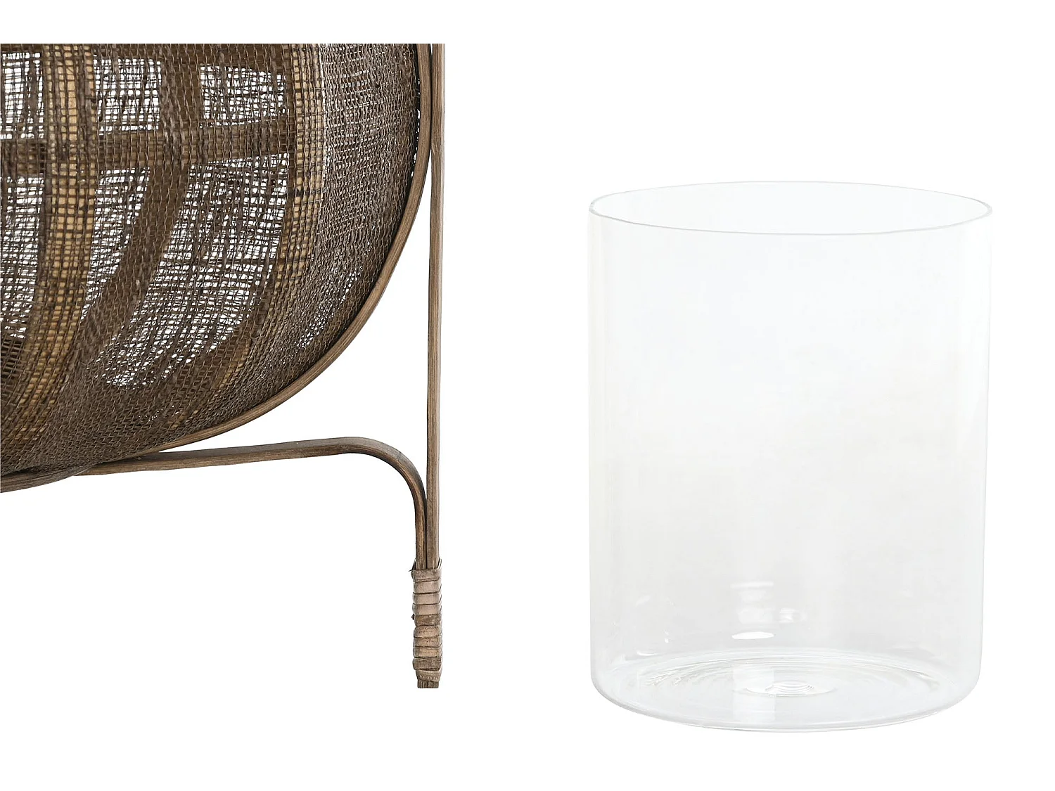 PORTAVELA BAMBU LINO 35X35X47 NATURAL MARRON