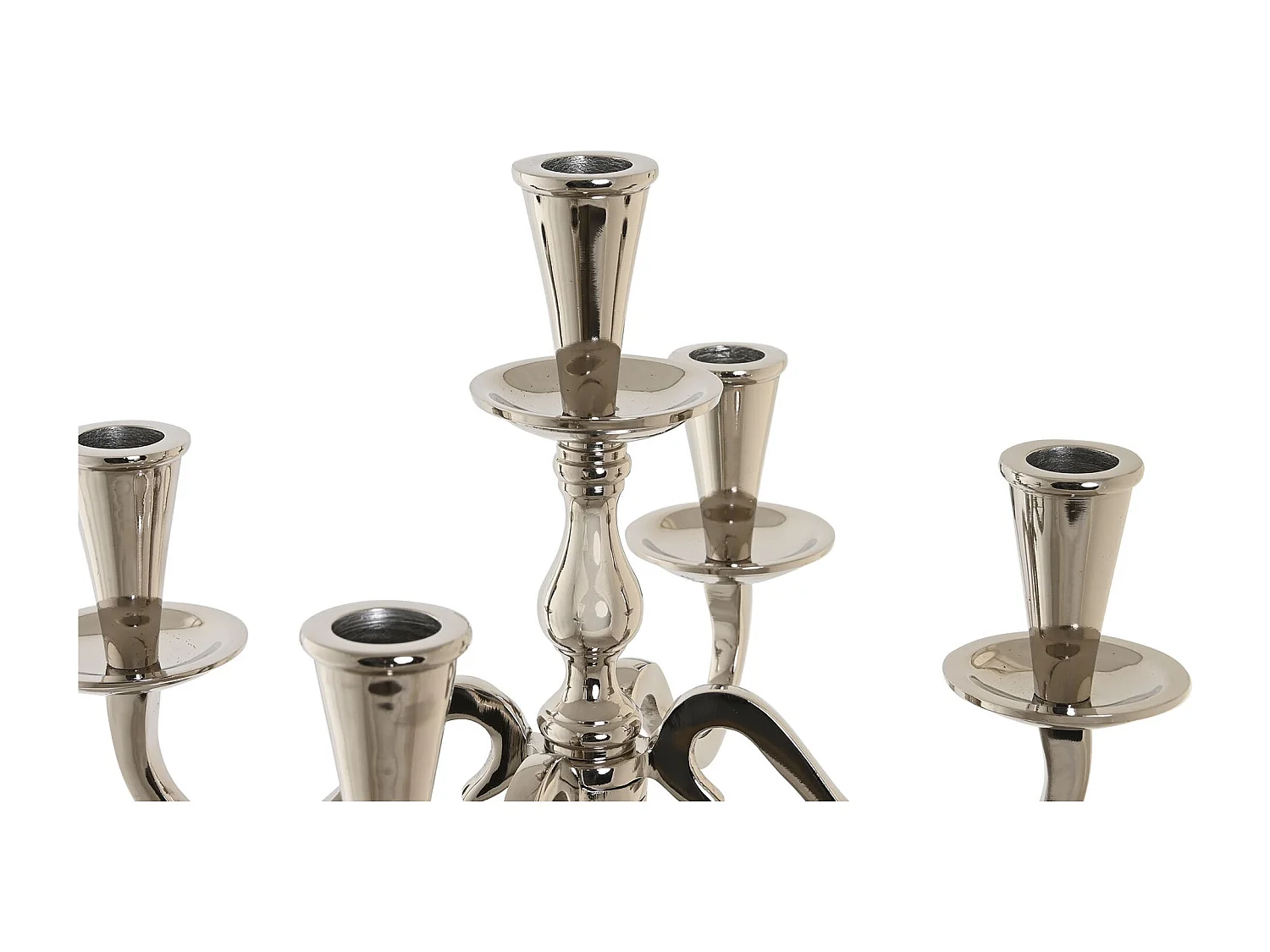 CANDELABRO ALUMINIO ACRILICO 30X30X47 CROMADO