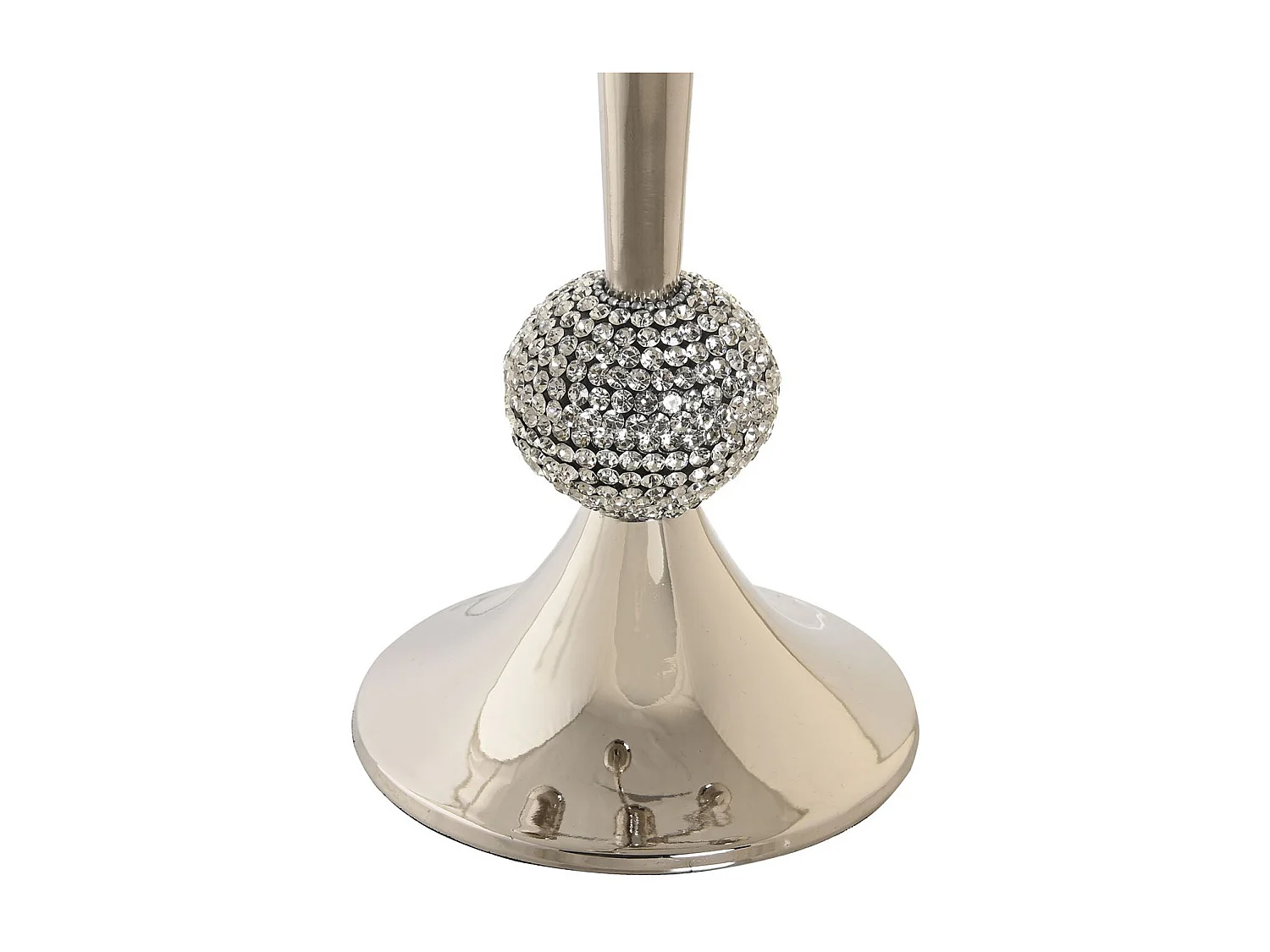 CANDELABRO ALUMINIO ACRILICO 30X30X47 CROMADO