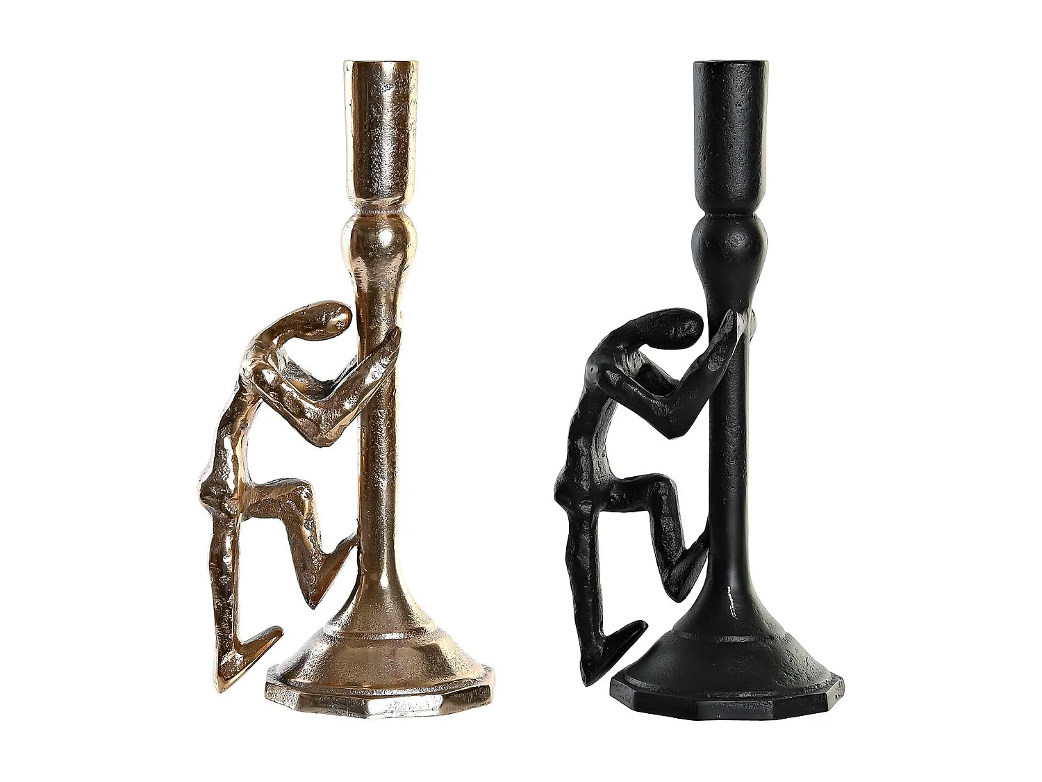 CANDELABRO ALUMINIO 12X10X27 PERSONA 2 SURT.