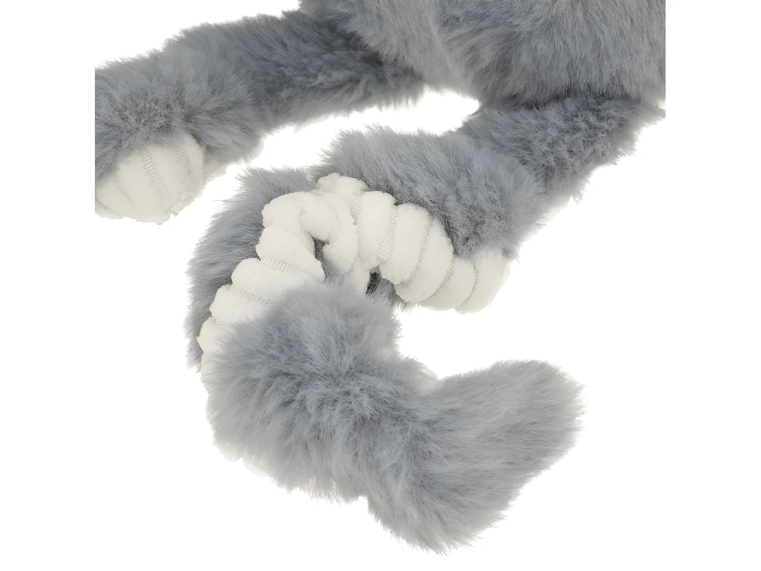 Plüschtier Tintenfisch grau 16x22x14 cm