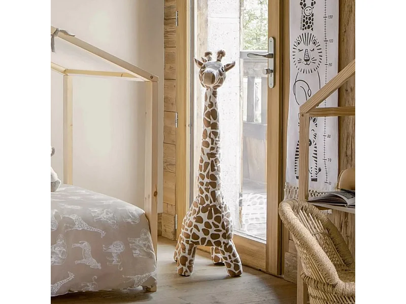 Peluche XL girafe marron 100x23x40cm