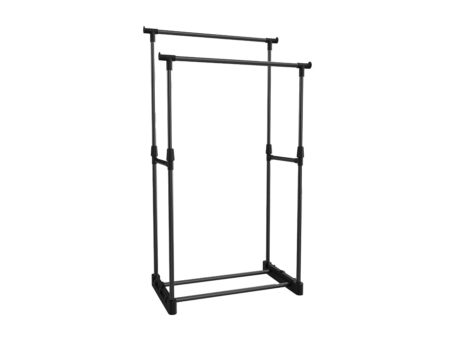 Porte-manteau double Donkey noir 77x39x157cm 7house