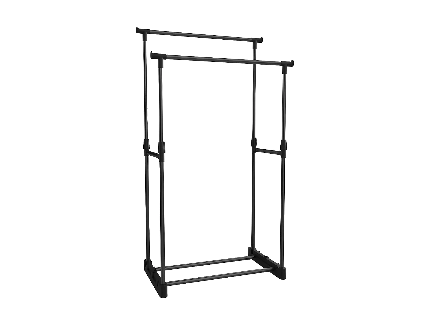 Porte-manteau double Donkey noir 77x39x157cm Thinia Home