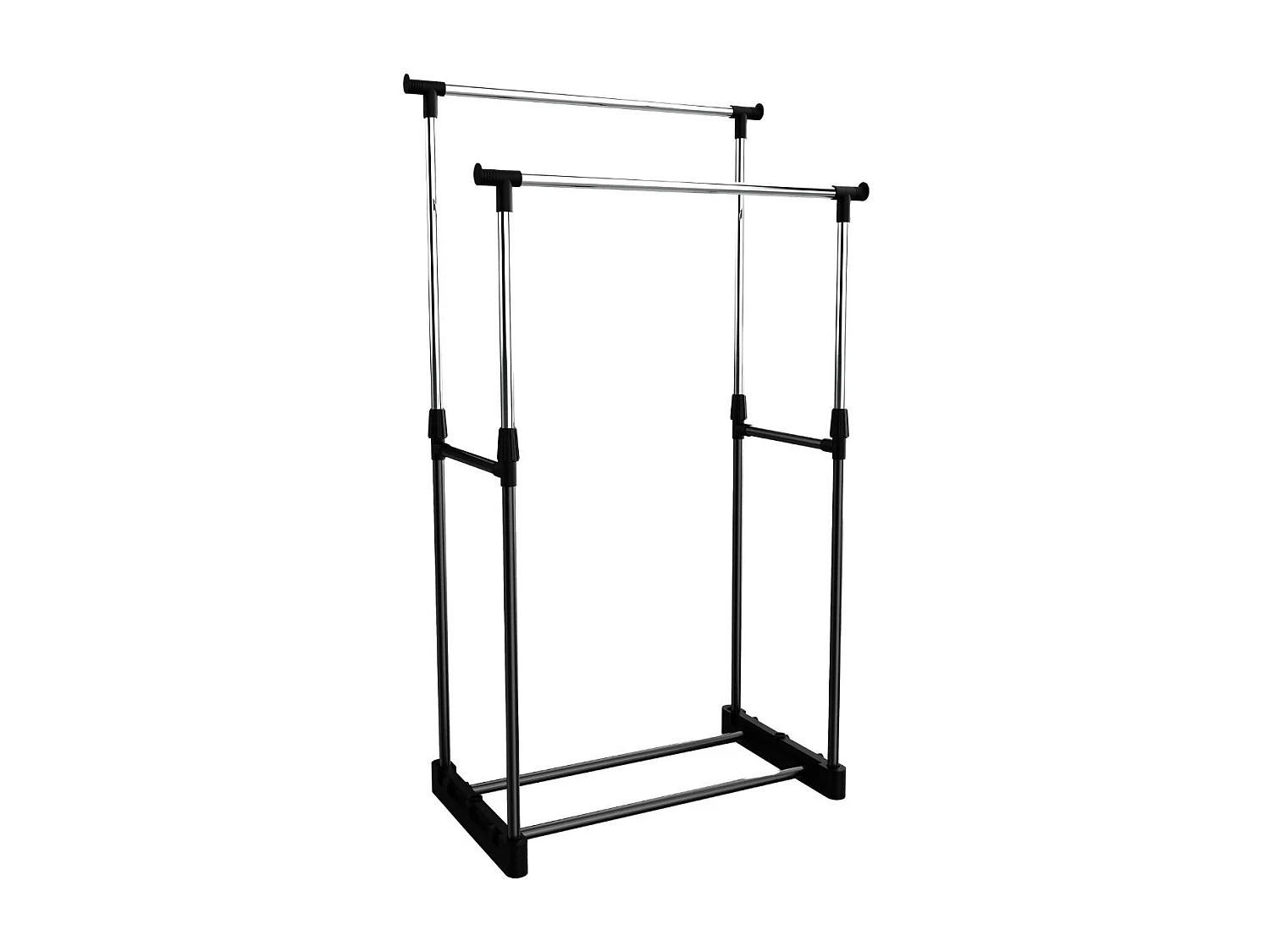 Porte-manteau double Donkey Steak gris 74x42x157cm Thinia Home