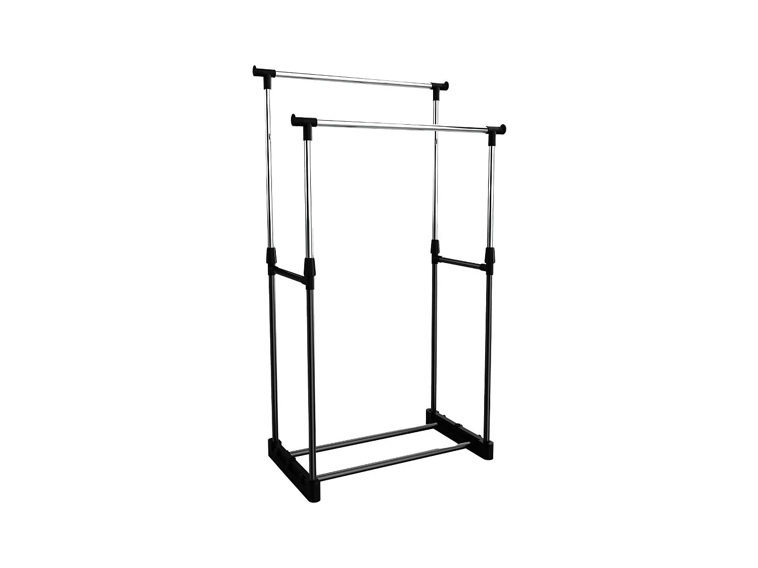 Porte-manteau double Donkey Steak gris 74x42x157cm Thinia Home