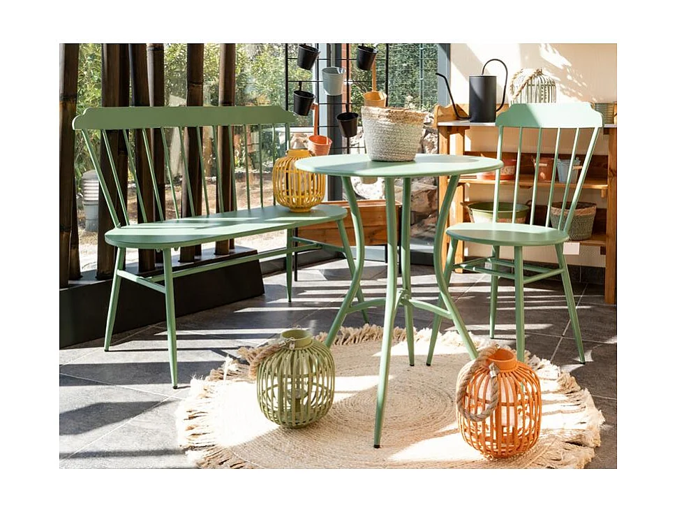 Banc en métal laqué - Samos