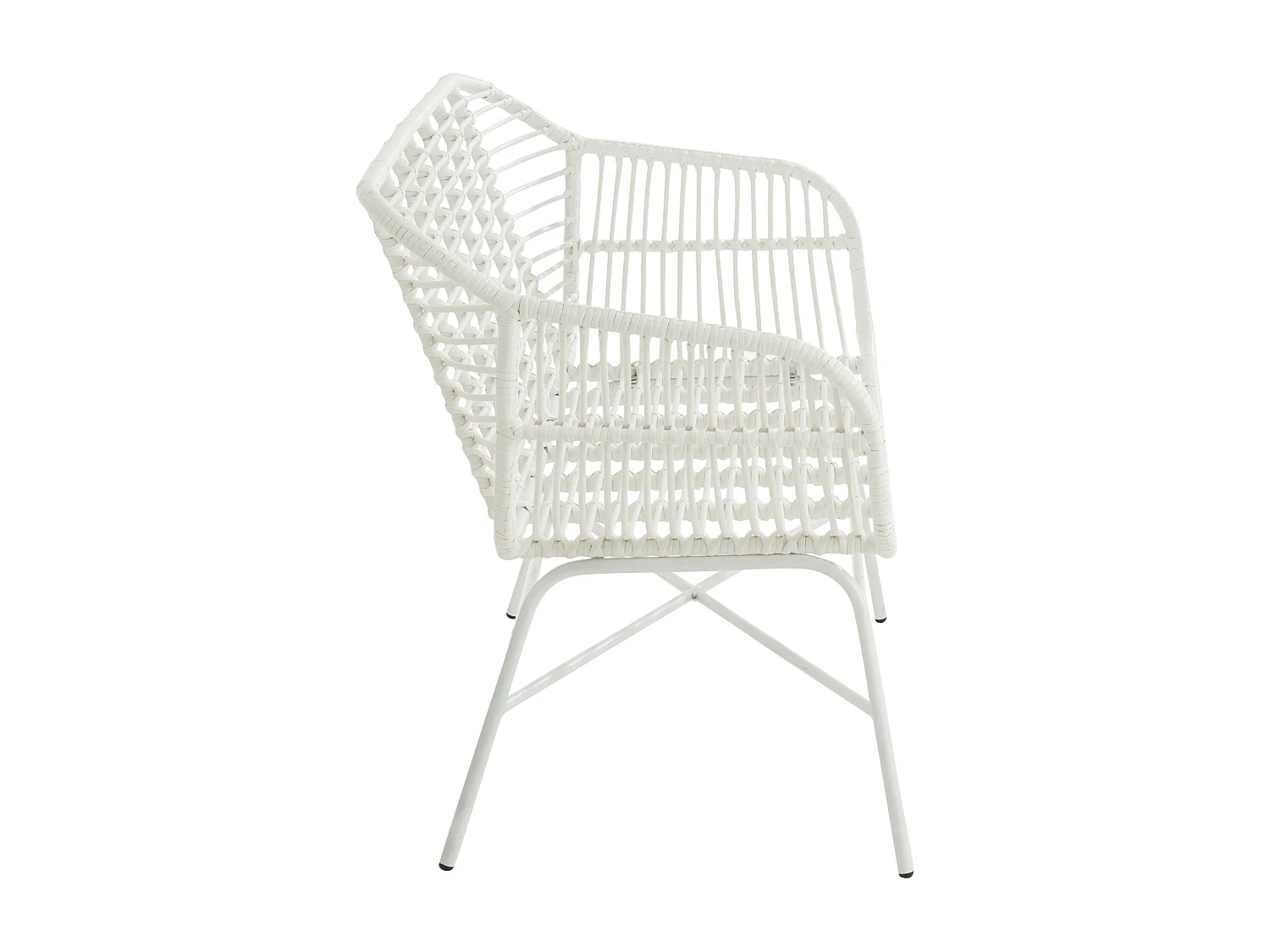 Banc de Jardin Design "Celeste" 128cm Blanc