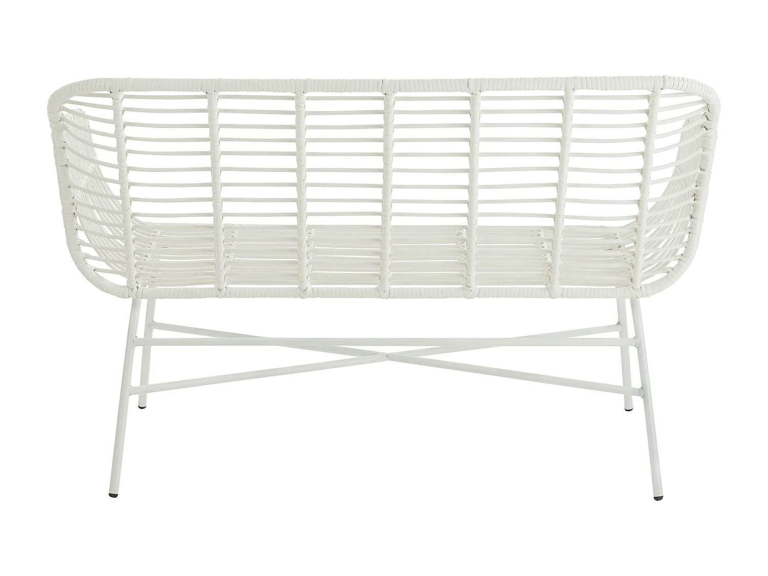 Banc de Jardin Design "Celeste" 128cm Blanc