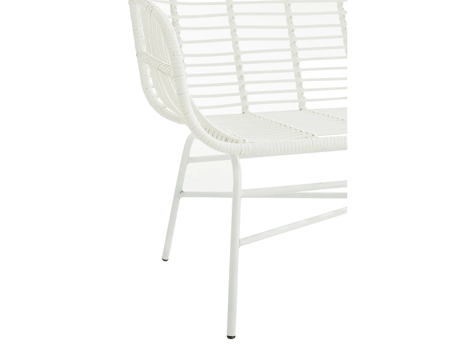 Banc de Jardin Design "Celeste" 128cm Blanc