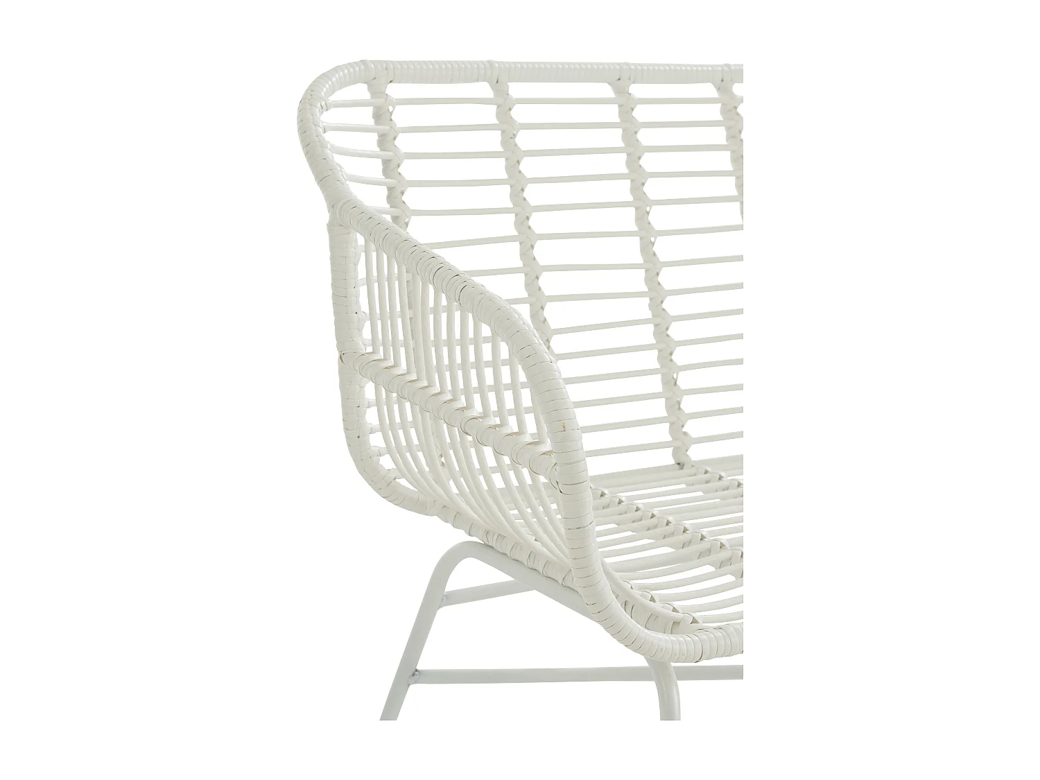 Banc de Jardin Design "Celeste" 128cm Blanc