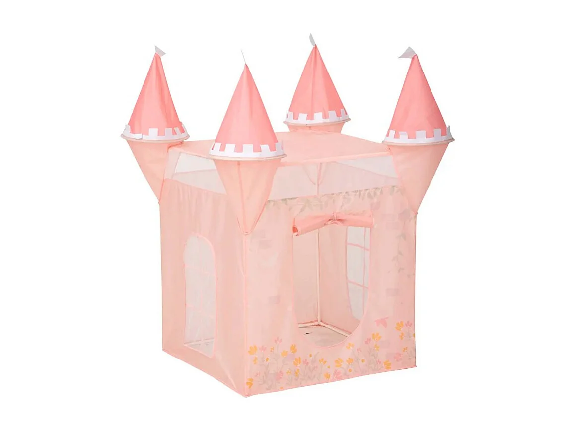 Spielhäuschen Schloss rosa 130x78x78cm