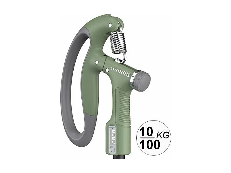 Pince de musculation à résistance réglable de 10 à 100 kgs avec compteur