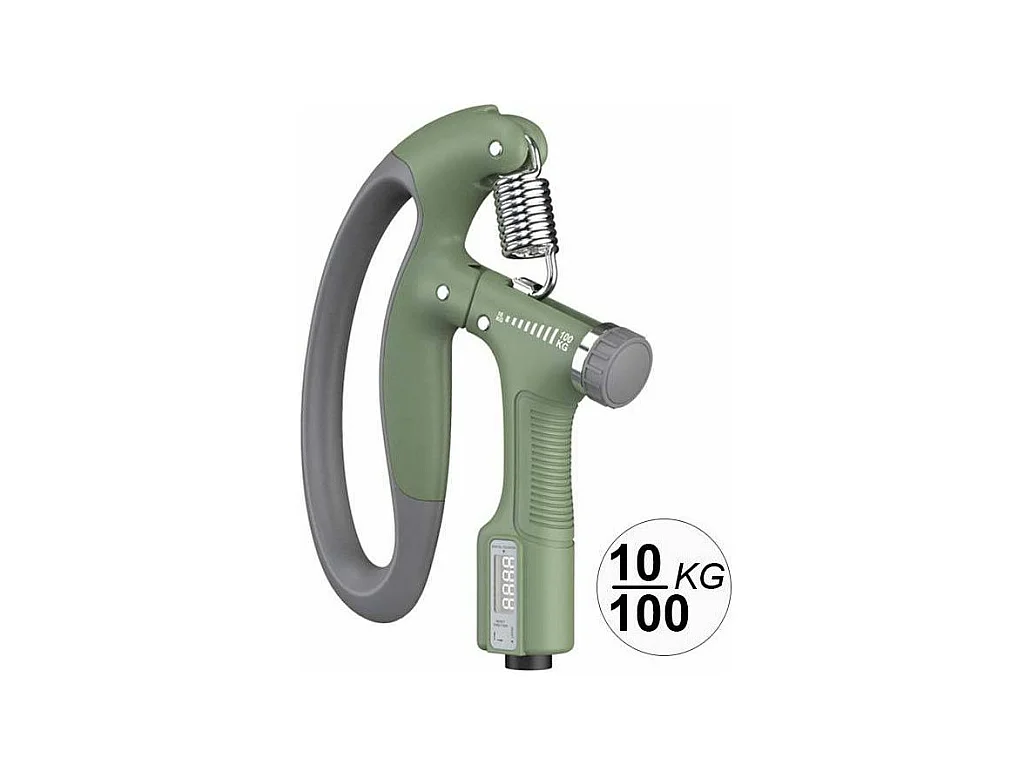 Pince de musculation à résistance réglable de 10 à 100 kgs avec compteur