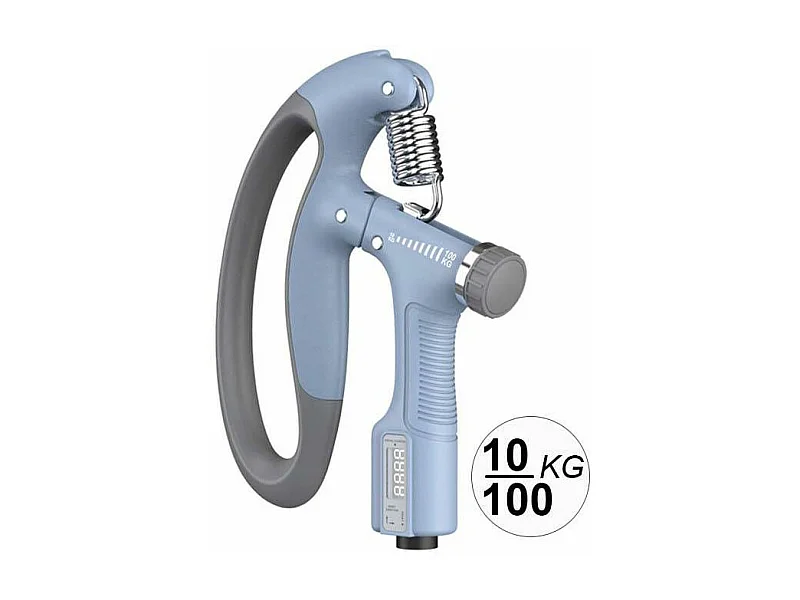 Pince de musculation à résistance réglable de 10 à 100 kgs avec compteur