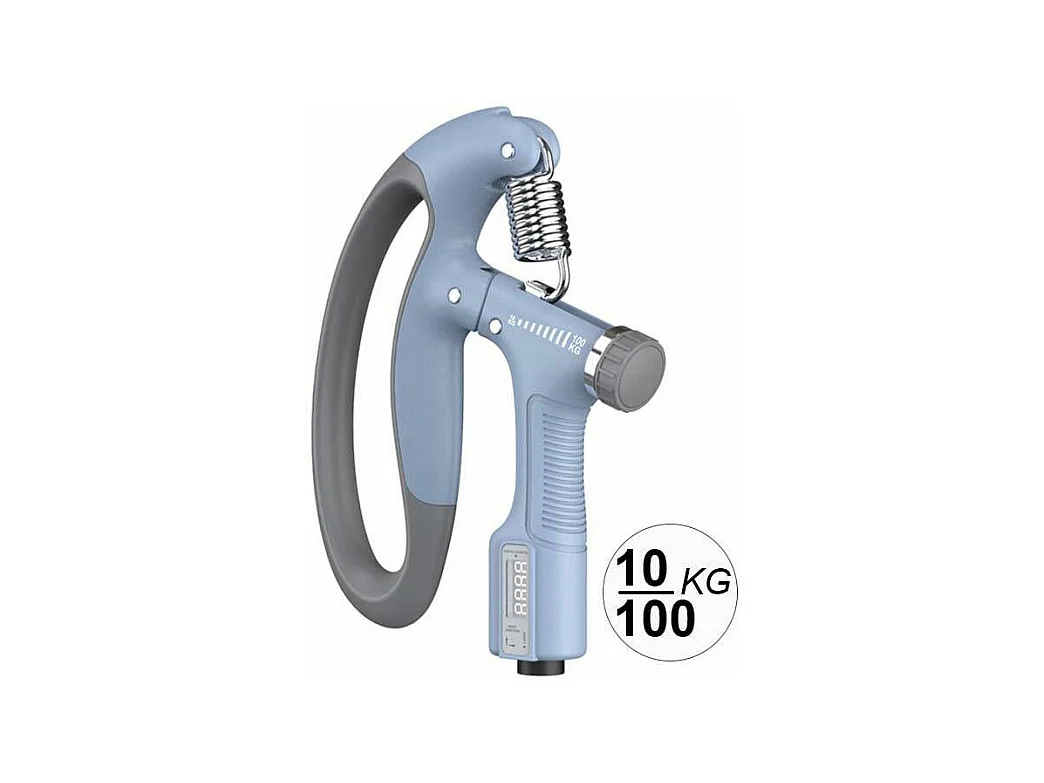Pince de musculation à résistance réglable de 10 à 100 kgs avec compteur
