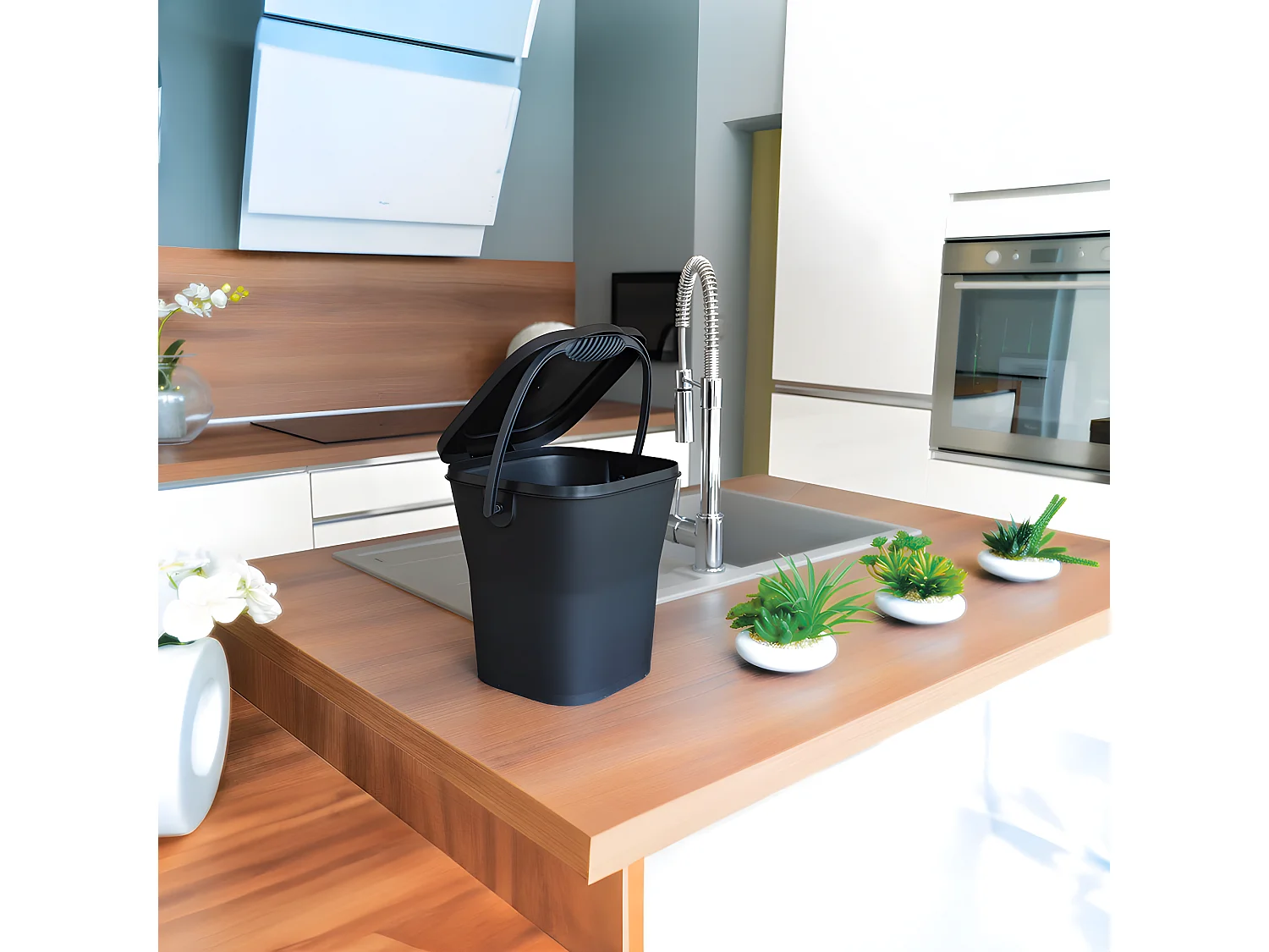 Compostemmer 6L met Handige Handgreep en Luchtdichte Sluiting