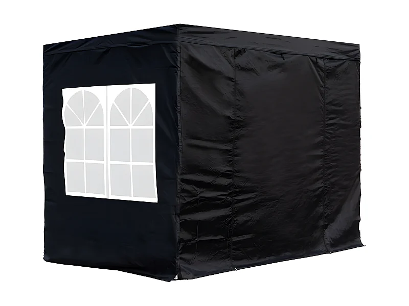 Packs Laterales Carpas Plegables - Pack 4 Laterales para Carpas 3x2 Master 2L1V1P - Negro