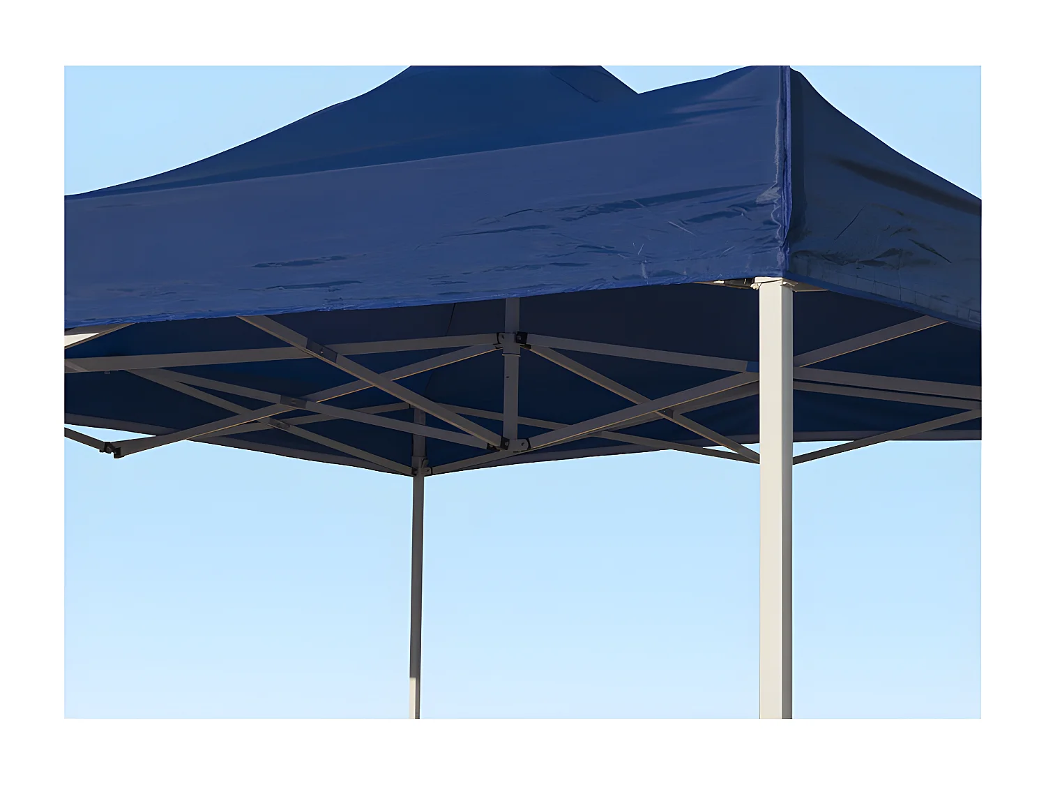 Carpa Plegable 2x2 Eco - Azul - Impermeable - Cenador ideal para Jardín, Playa, Terrazas - Disponible en varios colores