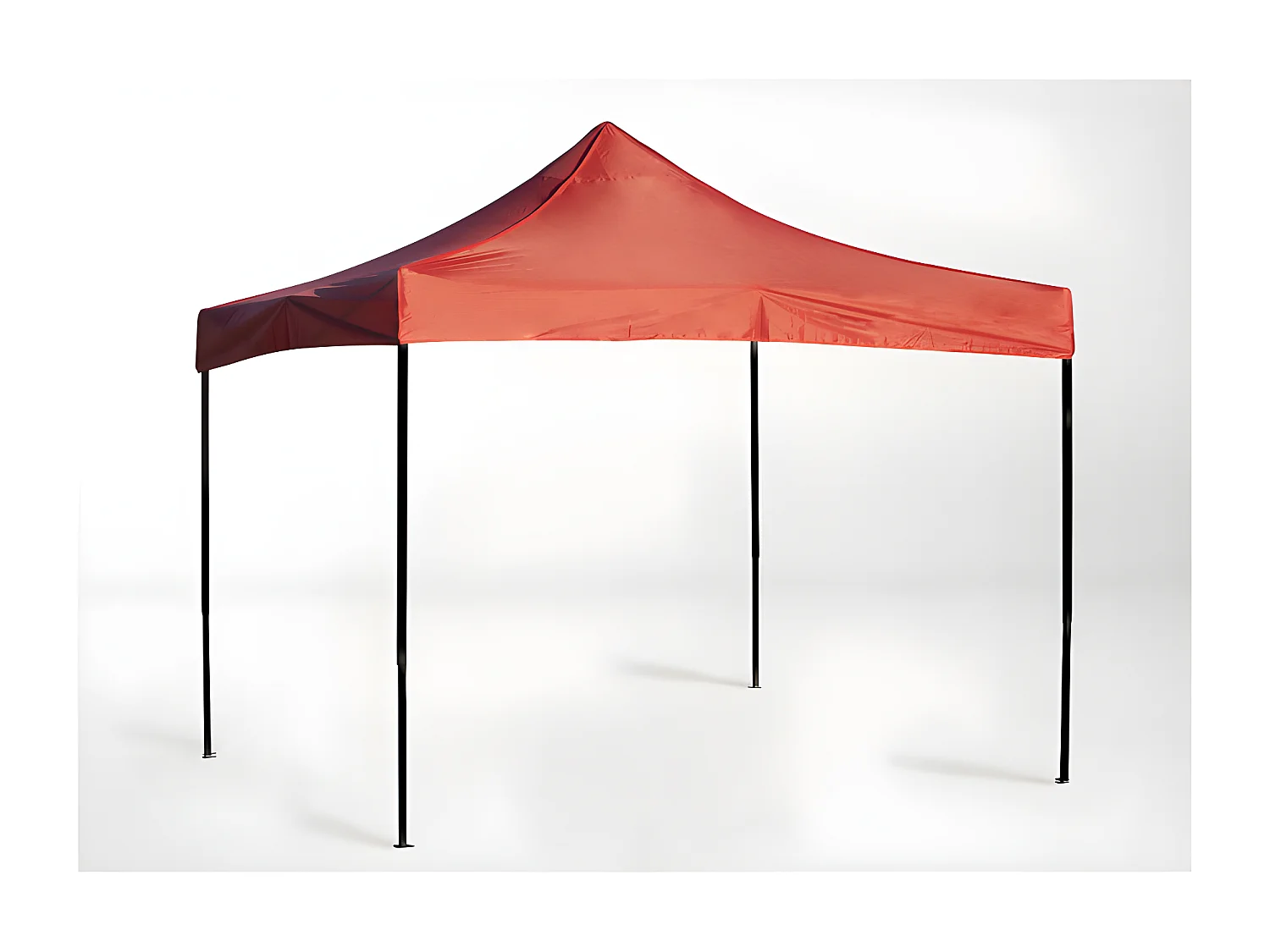 Carpa Plegable 3x3 Basic - Rojo - Impermeable - Cenador ideal para Jardín, Playa, Terrazas - Disponible en varios colores