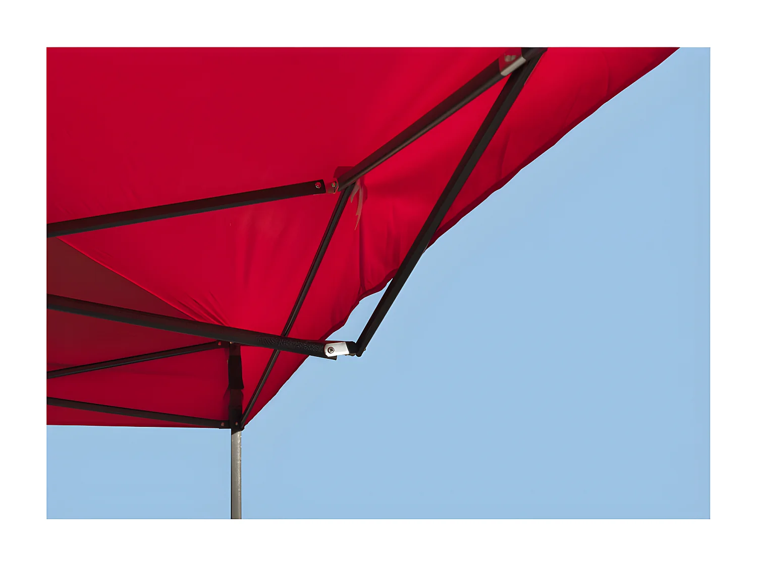 Carpa Plegable 3x3 Basic - Rojo - Impermeable - Cenador ideal para Jardín, Playa, Terrazas - Disponible en varios colores
