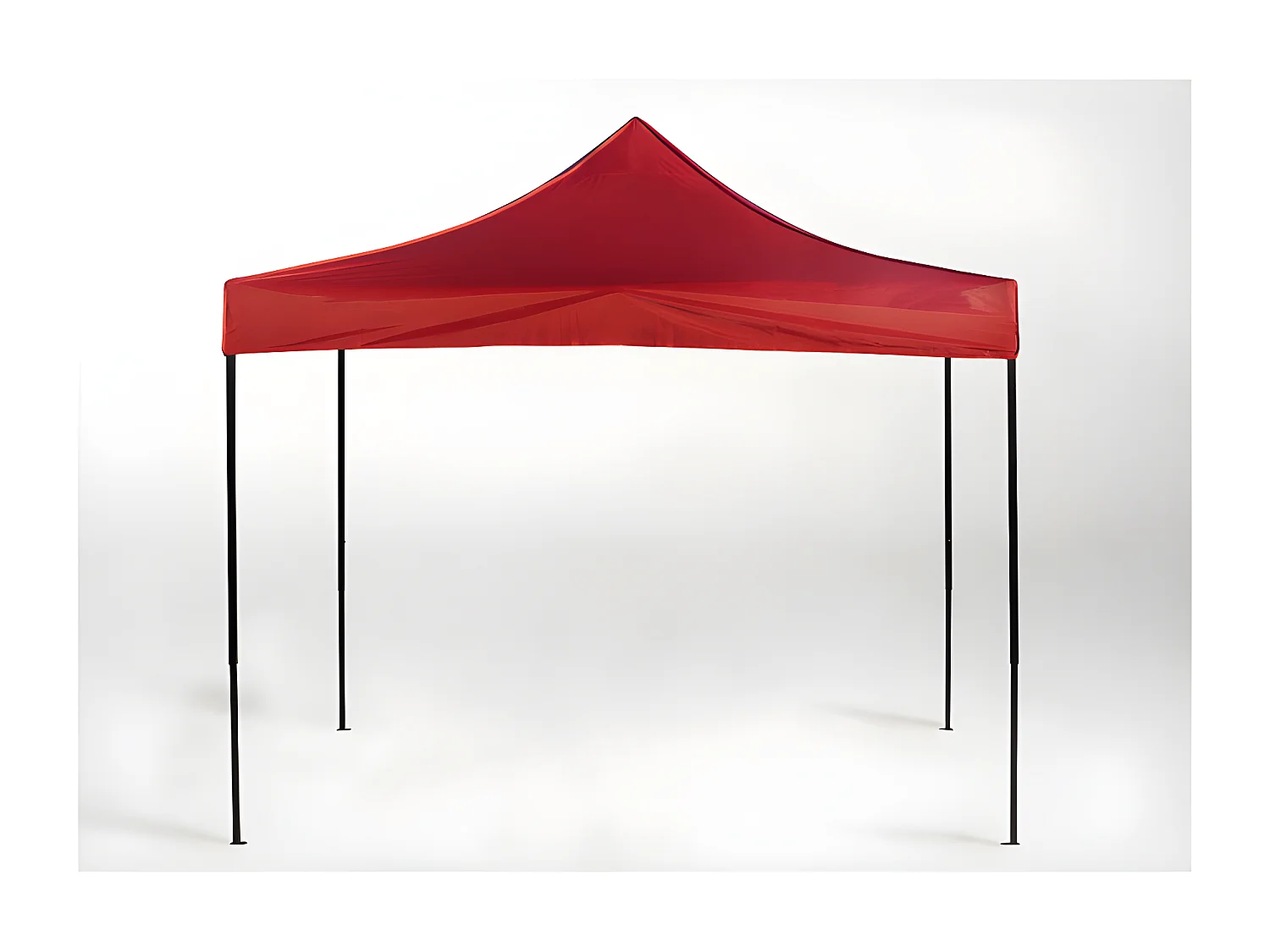 Carpa Plegable 3x3 Basic - Rojo - Impermeable - Cenador ideal para Jardín, Playa, Terrazas - Disponible en varios colores