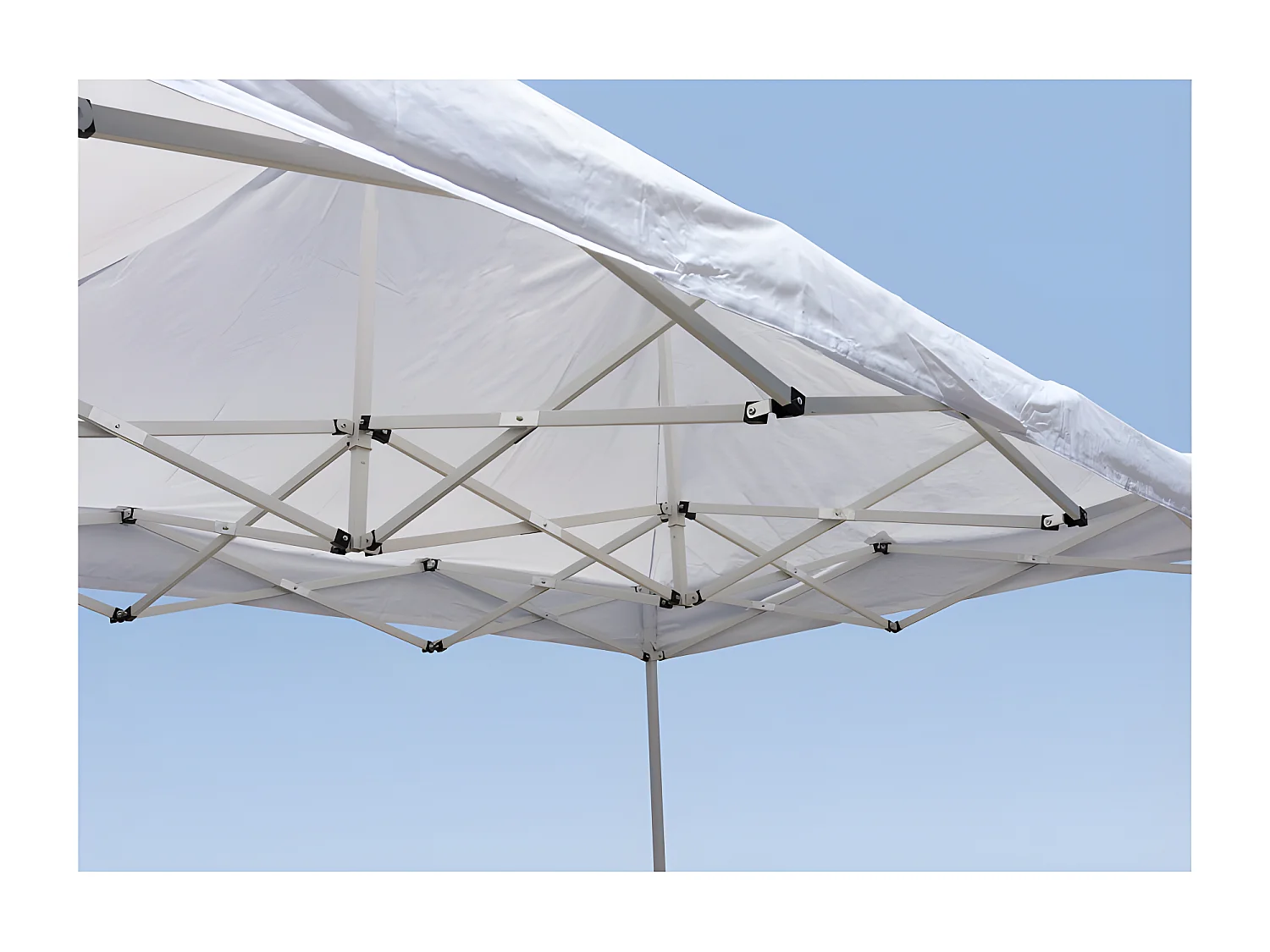 Carpa Plegable 3x2 Eco - Blanco - Impermeable - Cenador ideal para Jardín, Playa, Terrazas - Disponible en varios colores