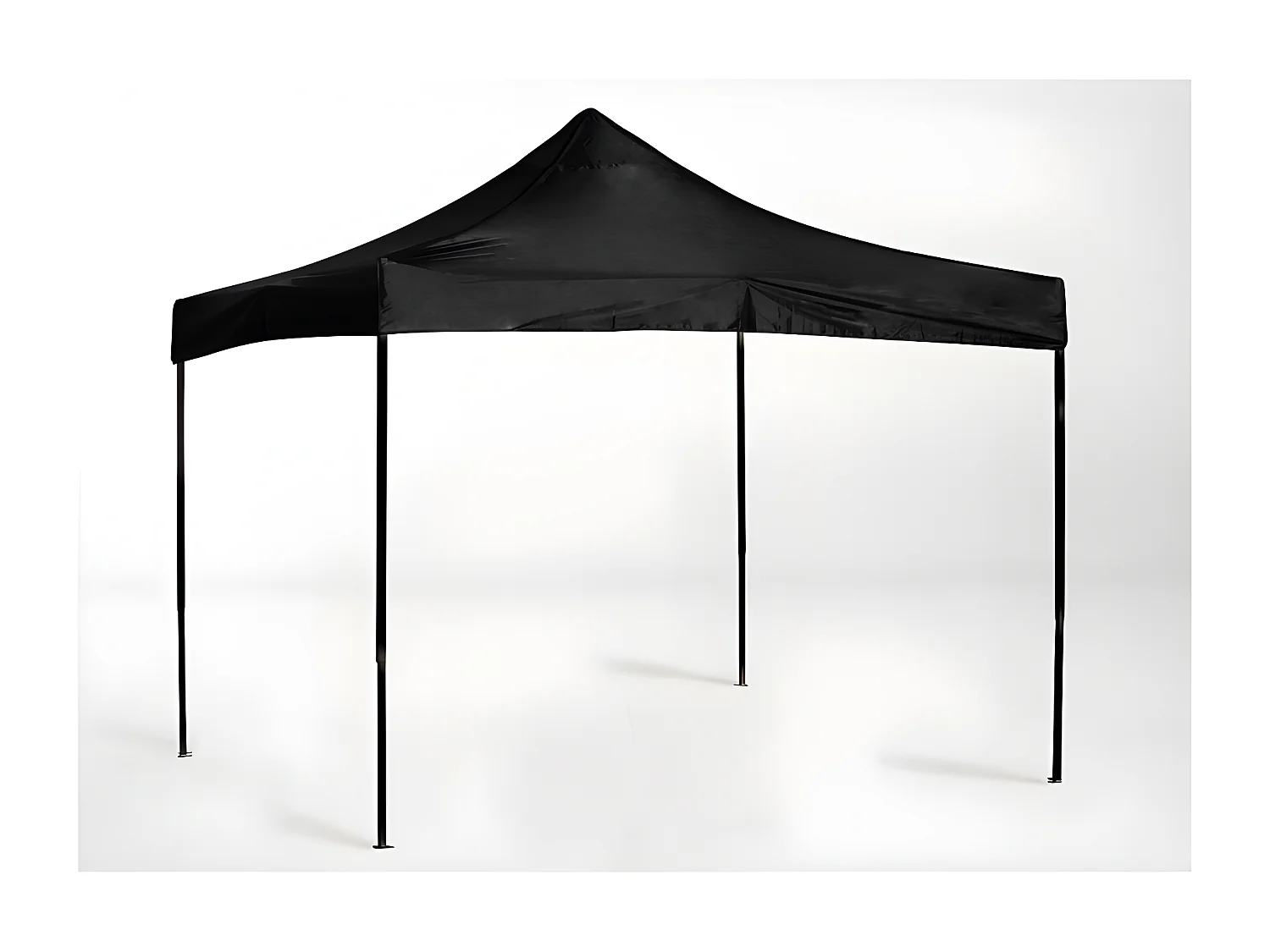 Carpa Plegable 3x3 Basic - Negro - Impermeable - Cenador ideal para Jardín, Playa, Terrazas - Disponible en varios colores