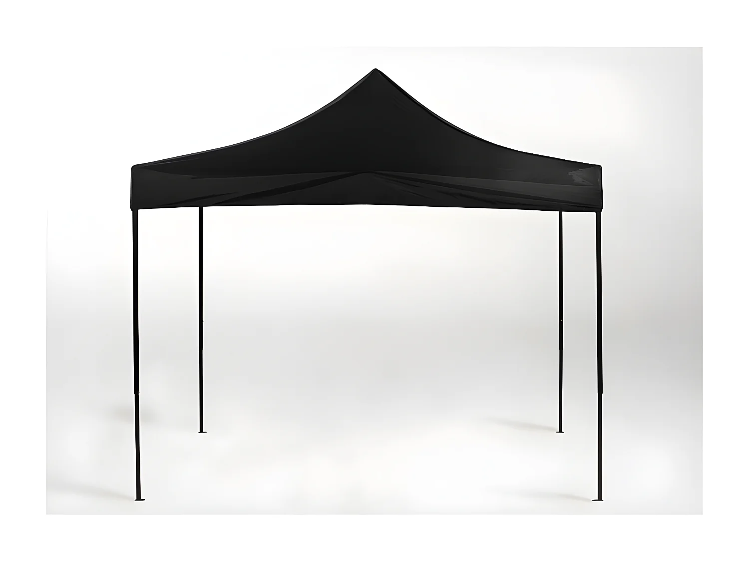 Carpa Plegable 3x3 Basic - Negro - Impermeable - Cenador ideal para Jardín, Playa, Terrazas - Disponible en varios colores