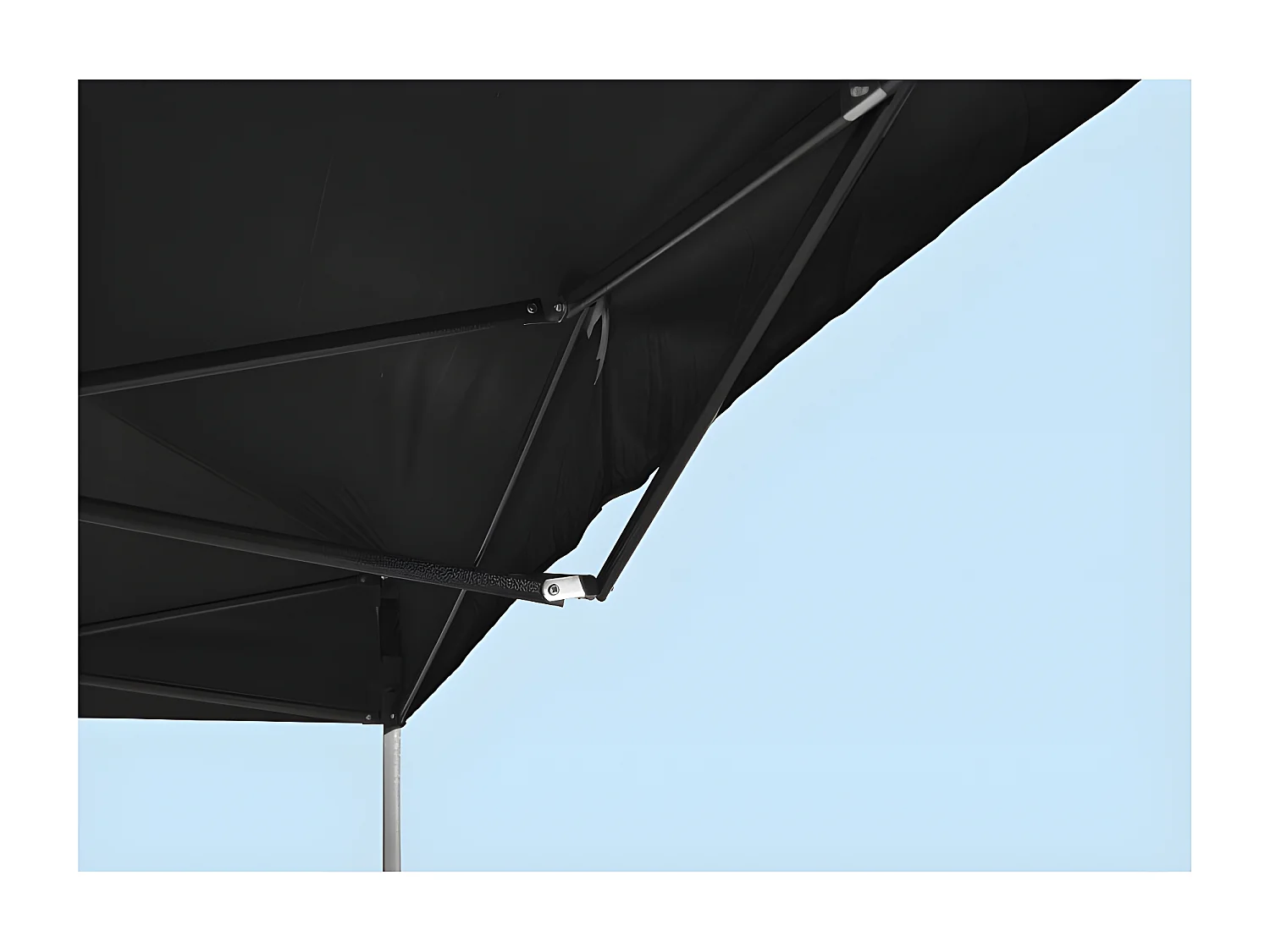 Carpa Plegable 3x3 Basic - Negro - Impermeable - Cenador ideal para Jardín, Playa, Terrazas - Disponible en varios colores