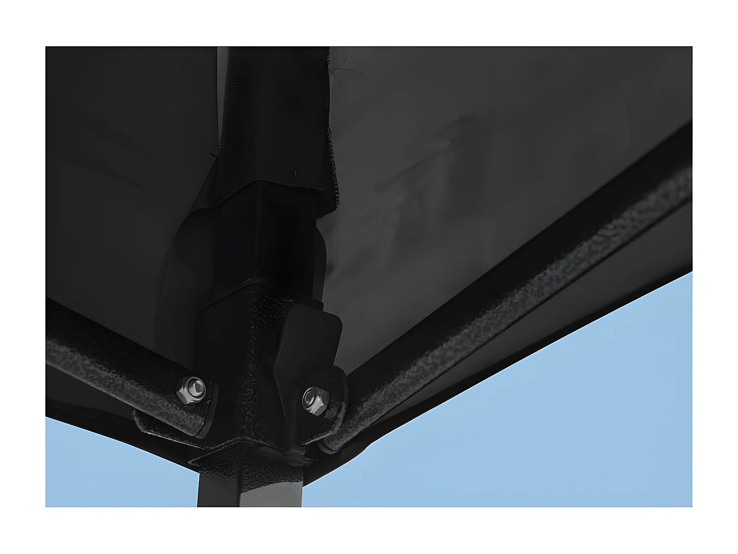 Carpa Plegable 3x3 Basic - Negro - Impermeable - Cenador ideal para Jardín, Playa, Terrazas - Disponible en varios colores