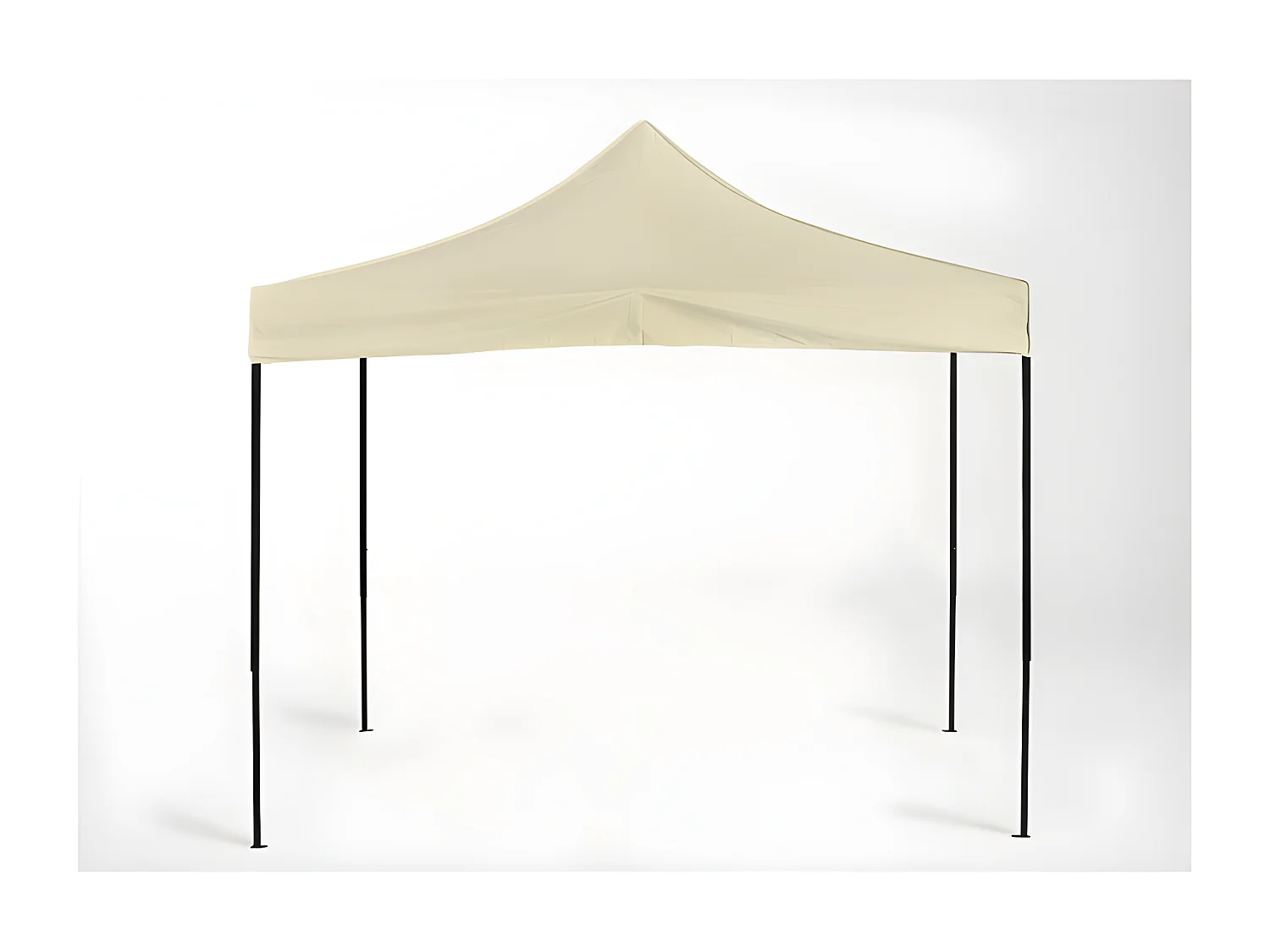 Carpa Plegable 3x3 Basic - Crema - Impermeable - Cenador ideal para Jardín, Playa, Terrazas - Disponible en varios colores