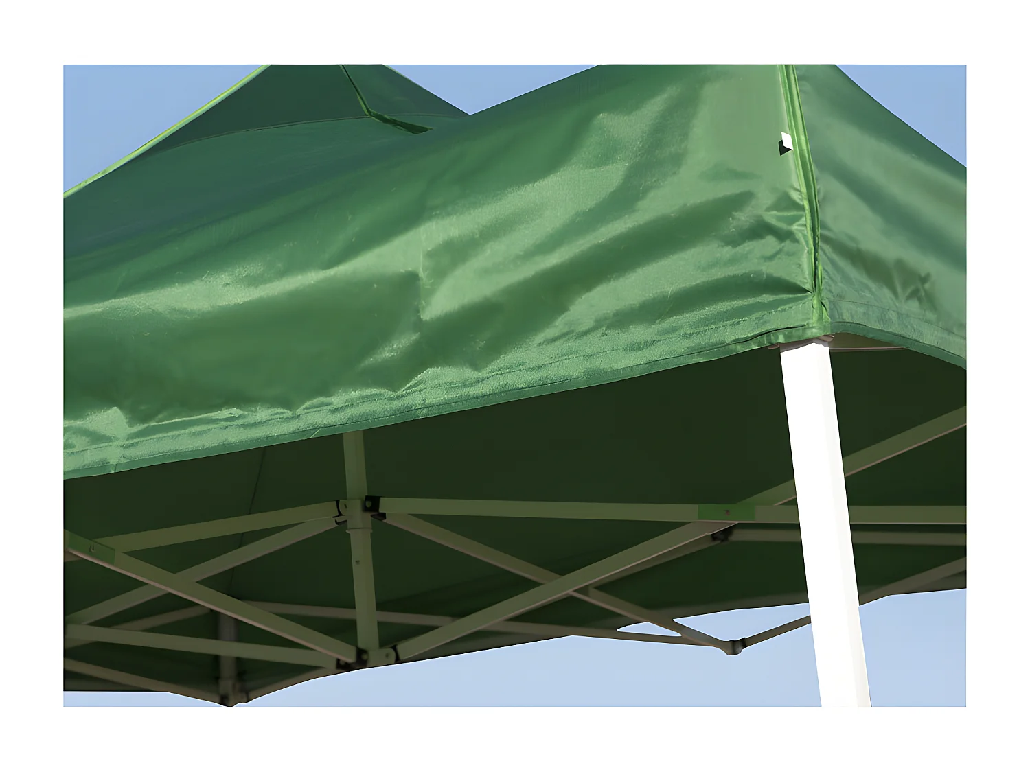 Carpa Plegable 2x2 Eco - Verde - Impermeable - Cenador ideal para Jardín, Playa, Terrazas - Disponible en varios colores