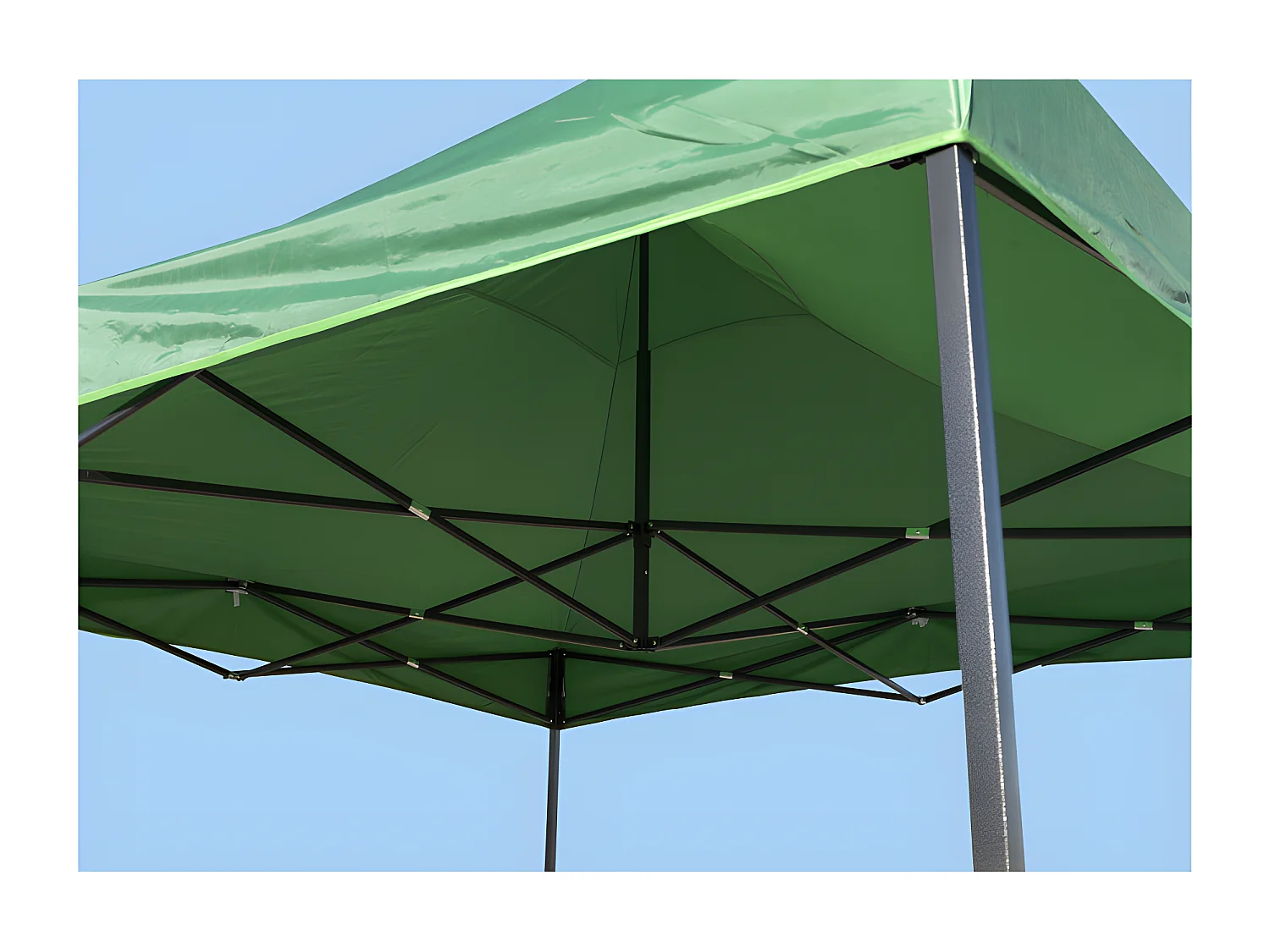 Carpa Plegable 3x3 Basic - Verde - Impermeable - Cenador ideal para Jardín, Playa, Terrazas - Disponible en varios colores