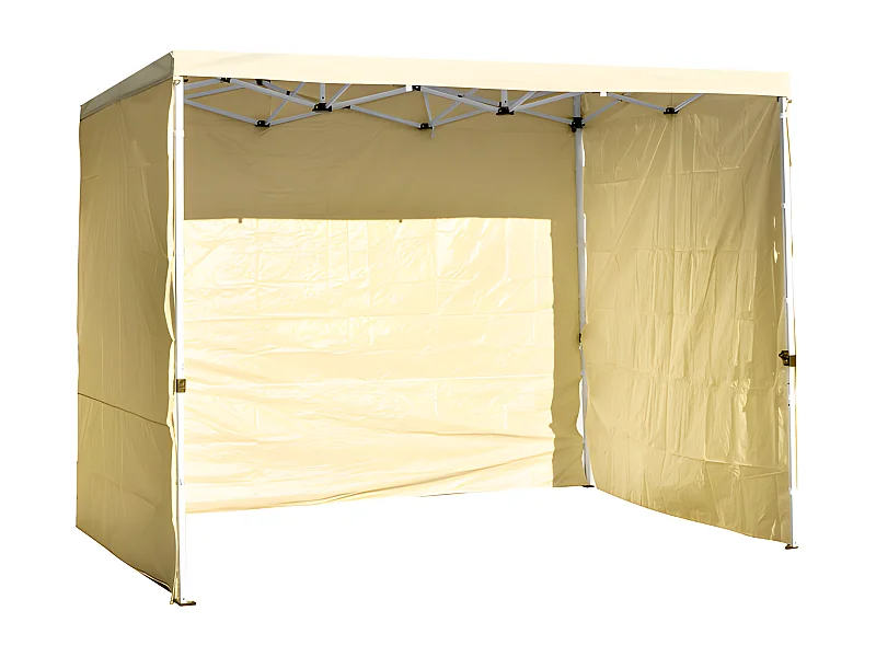 Packs Laterales Carpas Plegables - Pack 3 Laterales Lisos para Carpas 3x3 Master - Crema