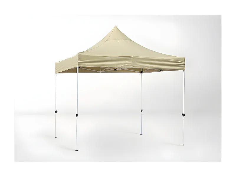Carpa Plegable 2x2 Master - Crema - Impermeable - Cenador ideal para Camping, Eventos, Playa, Jardín