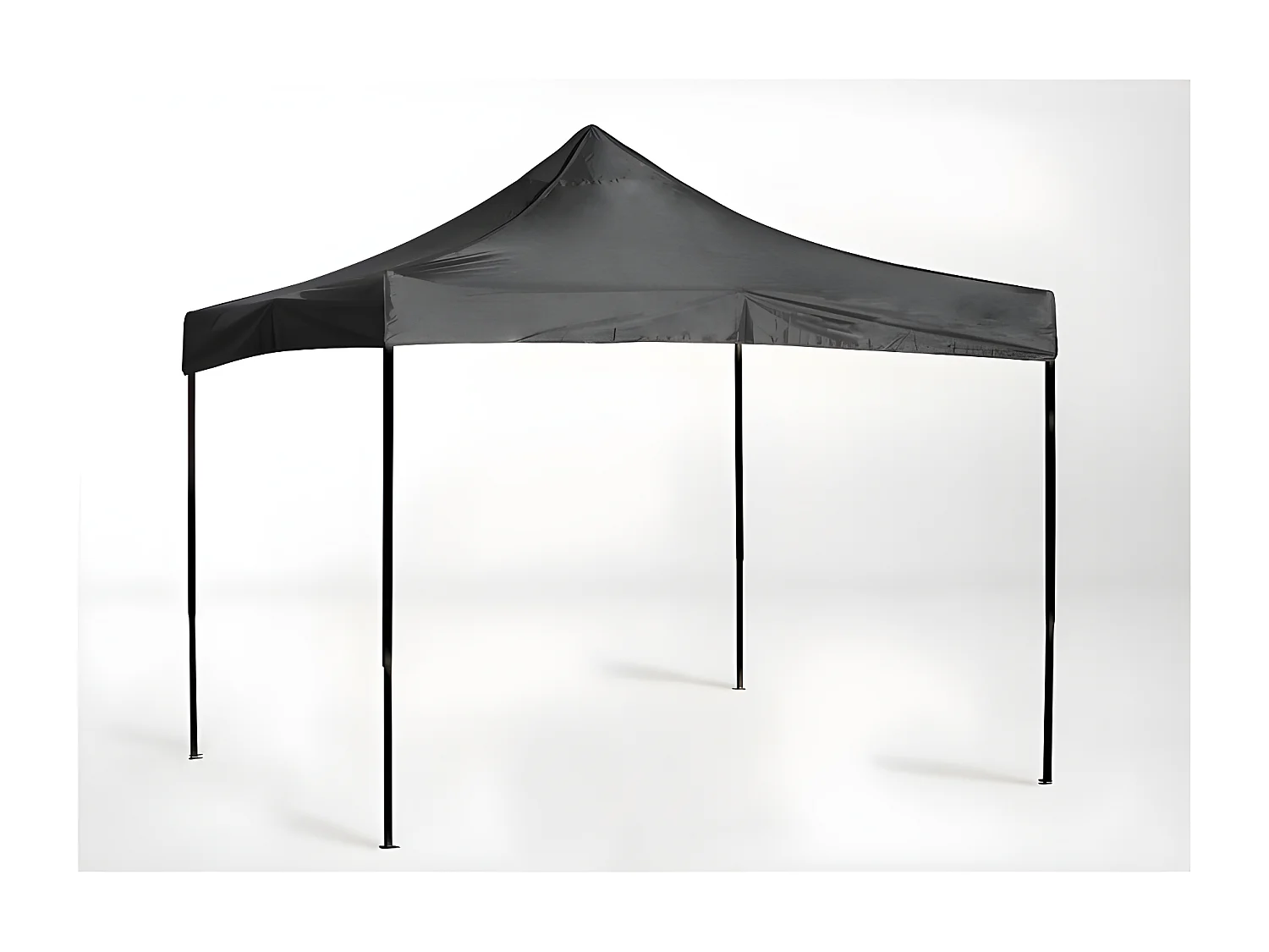 Carpa Plegable 3x3 Basic - Gris - Impermeable - Cenador ideal para Jardín, Playa, Terrazas - Disponible en varios colores