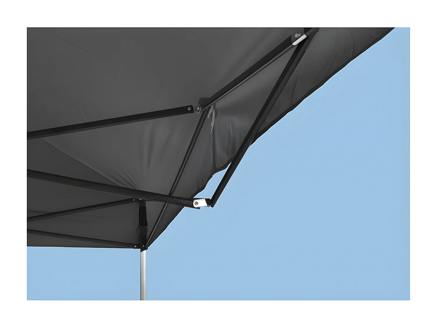 Carpa Plegable 3x3 Basic - Gris - Impermeable - Cenador ideal para Jardín, Playa, Terrazas - Disponible en varios colores