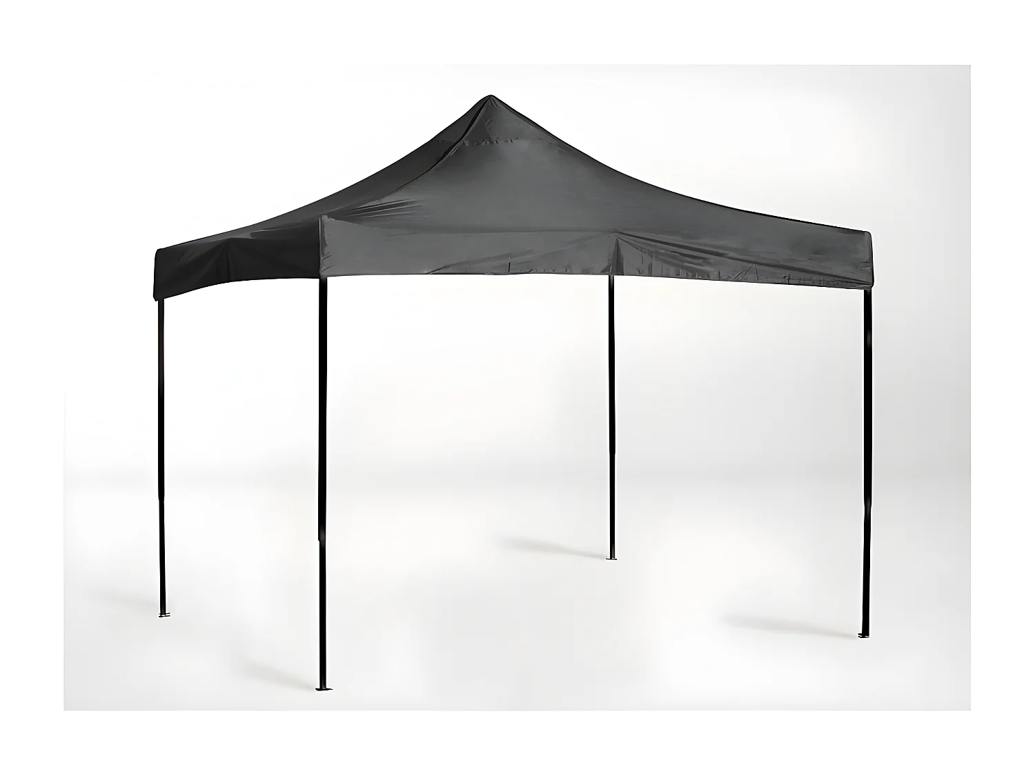 Carpa Plegable 3x3 Basic - Gris - Impermeable - Cenador ideal para Jardín, Playa, Terrazas - Disponible en varios colores