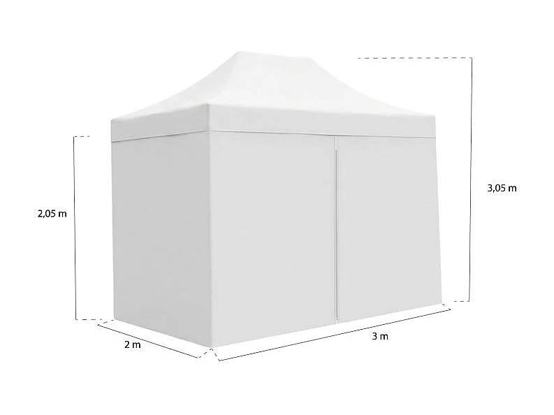 Carpa 3x2 Eco (Kit Completo) - Blanco