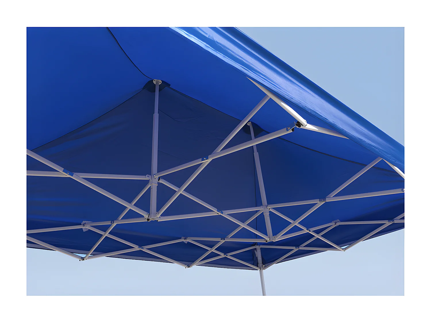 Carpa Plegable 3x2 Eco - Azul - Impermeable - Cenador ideal para Jardín, Playa, Terrazas - Disponible en varios colores