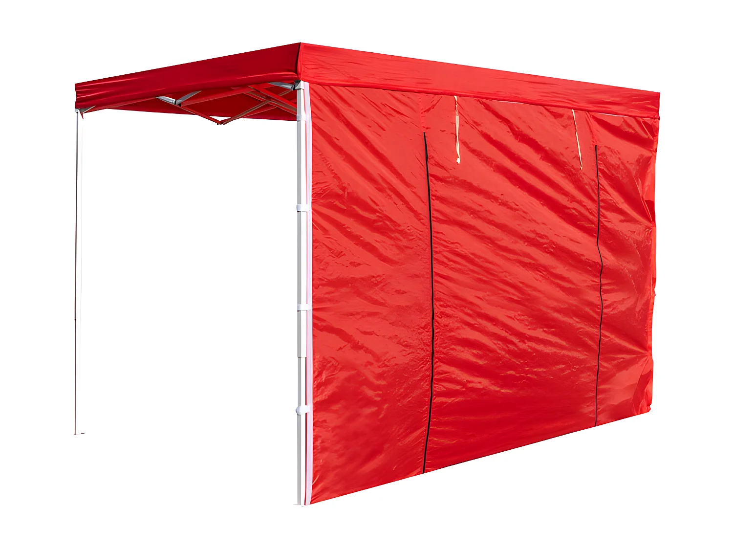 Laterales Individuales Carpas Plegables - Lateral con Puerta 3 Metros Eco - Rojo