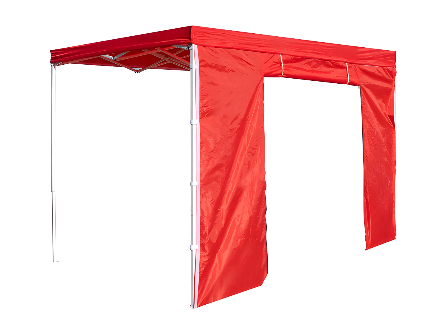 Laterales Individuales Carpas Plegables - Lateral con Puerta 3 Metros Eco - Rojo