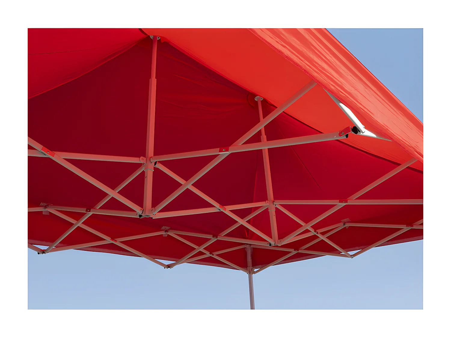 Carpa Plegable 3x2 Eco - Rojo - Impermeable - Cenador ideal para Jardín, Playa, Terrazas - Disponible en varios colores