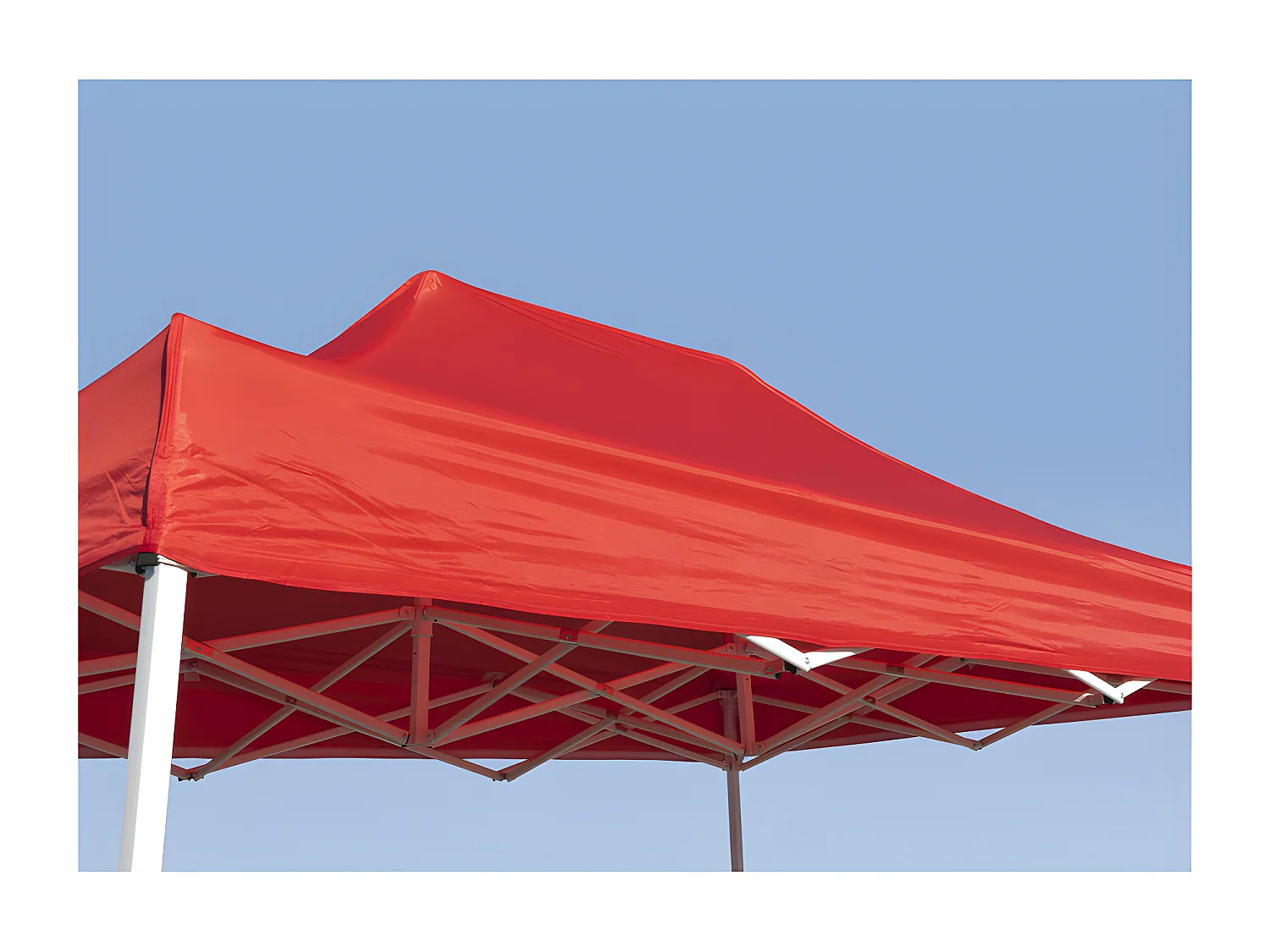 Carpa Plegable 3x2 Eco - Rojo - Impermeable - Cenador ideal para Jardín, Playa, Terrazas - Disponible en varios colores