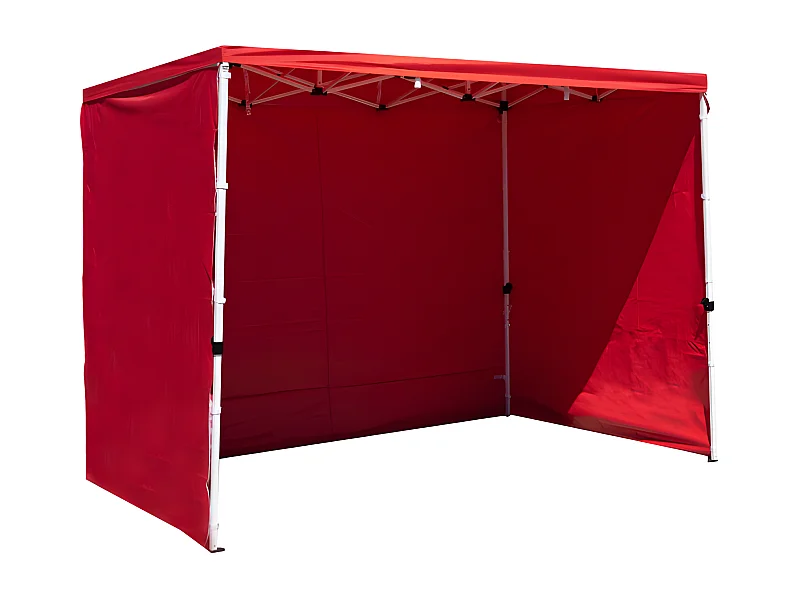 Packs Laterales Carpas Plegables - Pack 3 Laterales Lisos para Carpas 3x2 Master - Rojo